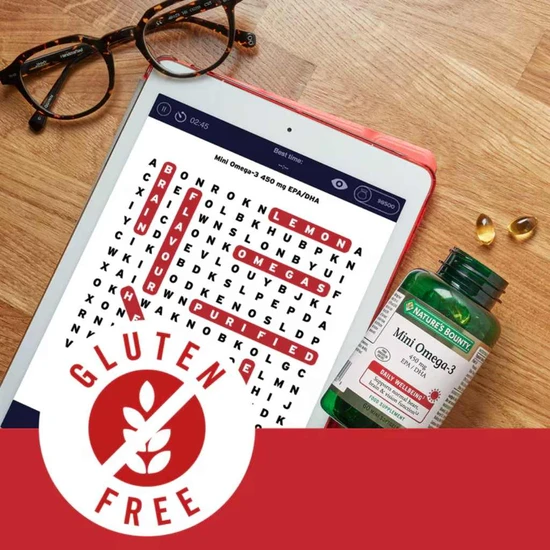 Nature's Bounty Mini Omega-3 450mg EPA/DHA Softgels 60