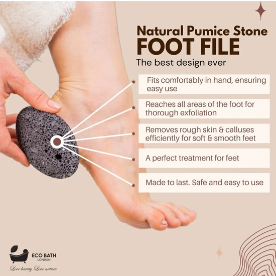 Eco Bath London Natural Black Pumice Stone