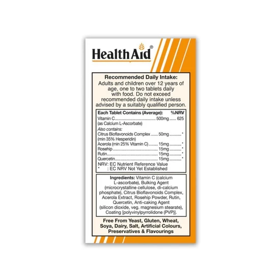 Health Aid Esterified C 500mg Tablets 60 Tablets