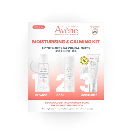 Avène Tolerance Moisturising & Calming 3-Step Routine Kit For Very Sensitive Skin