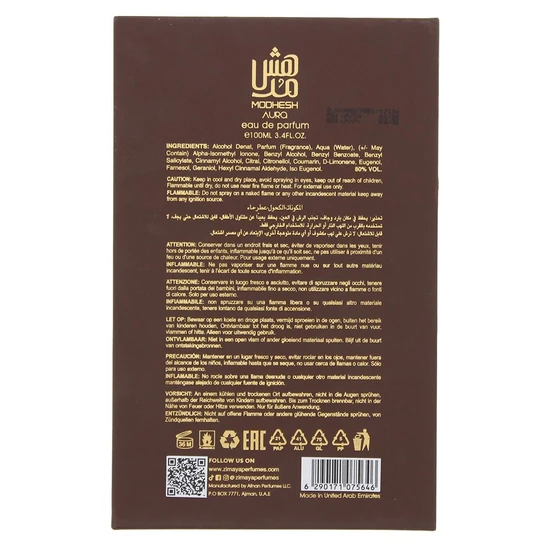 Zimaya Modesh Aura Eau De Parfum 100ml
