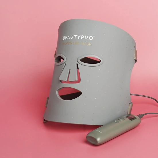 BeautyPro Photon LED Light Therapy Facial Mask Grey