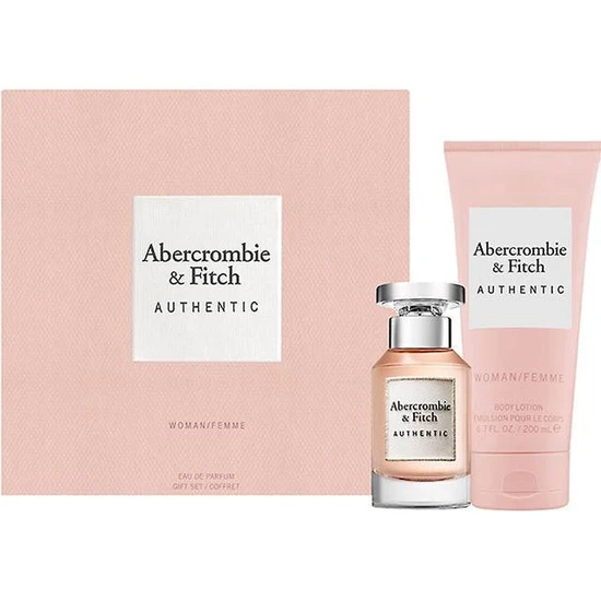 Abercrombie & Fitch Authentic Woman Gift Set 50ml Eau De Parfum + 200ml Body Lotion