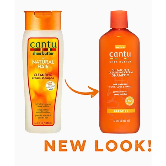 Cantu For Natural Hair Cleansing Cream Shampoo 400ml