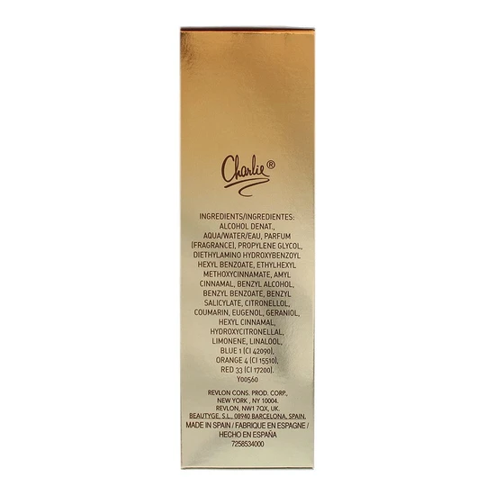 Revlon Charlie Gold Eau Fraiche Eau De Toilette 100ml