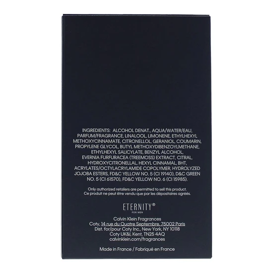 Calvin Klein Eternity For Men Eau De Toilette 100ml
