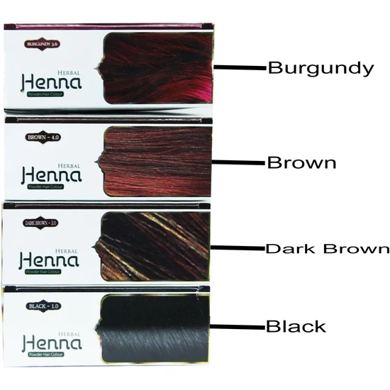 Herbal Henna Dark Brown Powder Hair Colour 6 Sachets