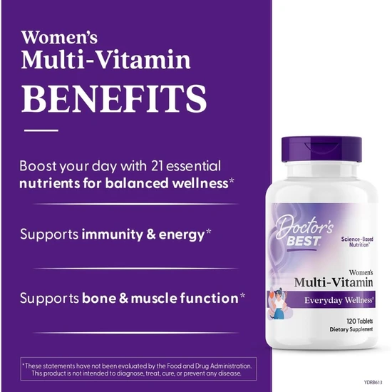 Doctor's Best Women's Multi-Vitamin 120 Tablets