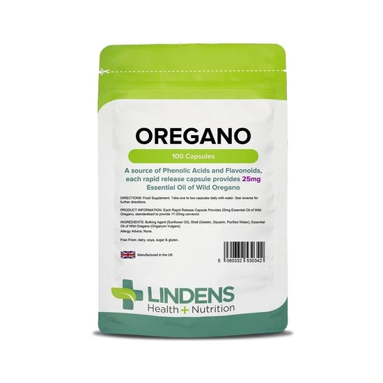 Lindens Oregano Oil 25mg Capsules 100 Capsules