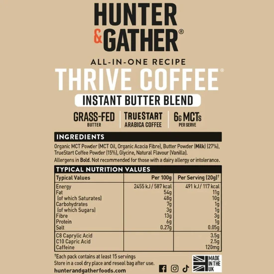 Hunter and Gather Thrive Coffee Blend 300g