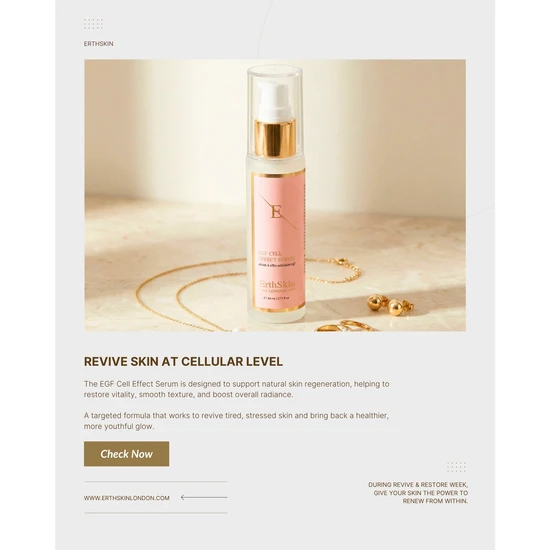 Erth Skin London Anti-Ageing EGF Cell Effect Serum 60ml