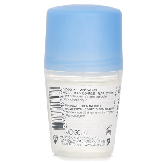 Vichy 48hr Mineral Deodorant Roll-On 50ml