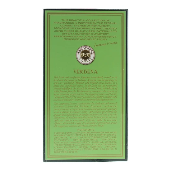 Monotheme Verbena Eau De Toilette 100ml