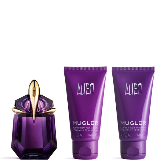 Mugler Alien Gift Set 30ml EDP, 50ml Shower Gel & 50ml Perfumed Body Lotion