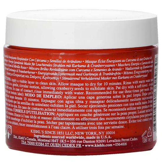 Kiehl's Turmeric & Cranberry Seed Energising Radiance Masque 100ml