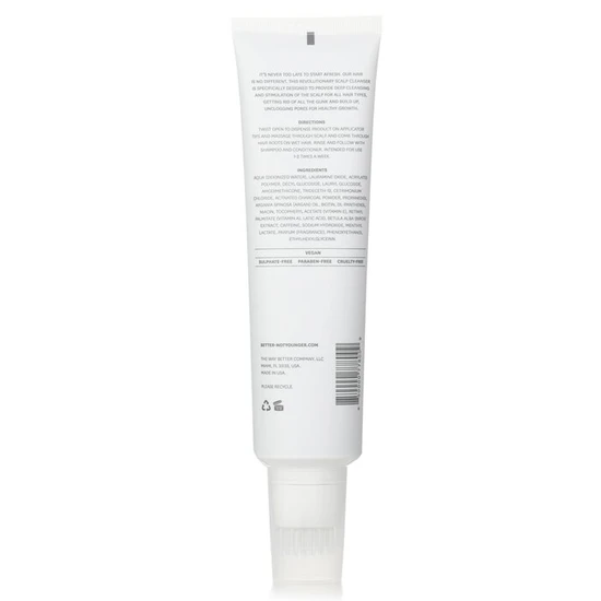 Better Not Younger New Dawn Activated Charcoal Scalp Cleanser 150ml