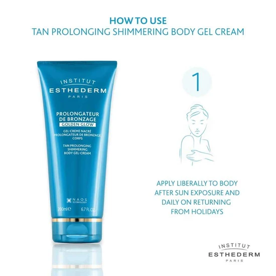 Institut Esthederm Tan Prolonging Shimmering Body Gel-Cream 200ml