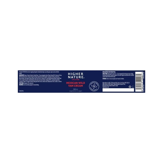 Higher Nature Mexican Wild Yam Cream 90ml