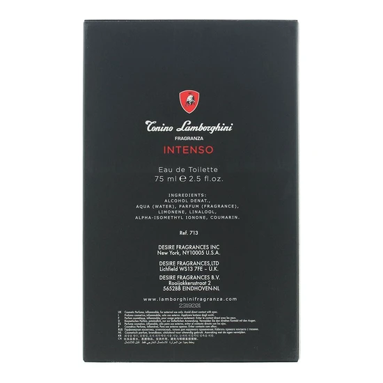 Tonino Lamborghini Intenso Eau De Toilette 75ml