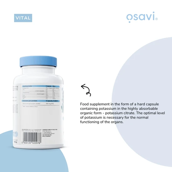Osavi Potassium 300mg Capsules 90 Capsules