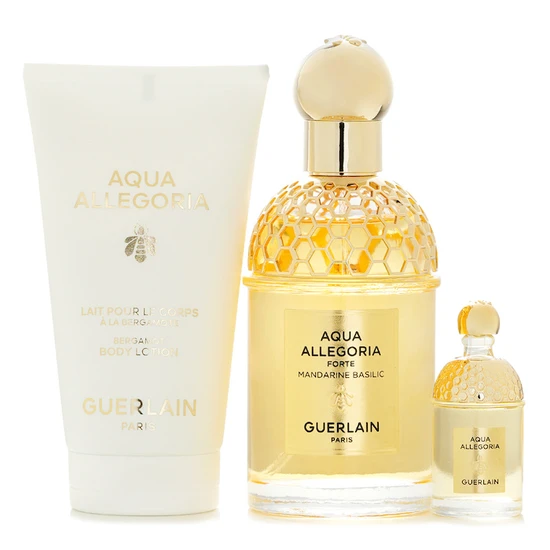 GUERLAIN Aqua Allegoria Forte Mandarine Basilic Gift Set Eau De Parfum 75ml + 7.5ml + Body Lotion 75ml