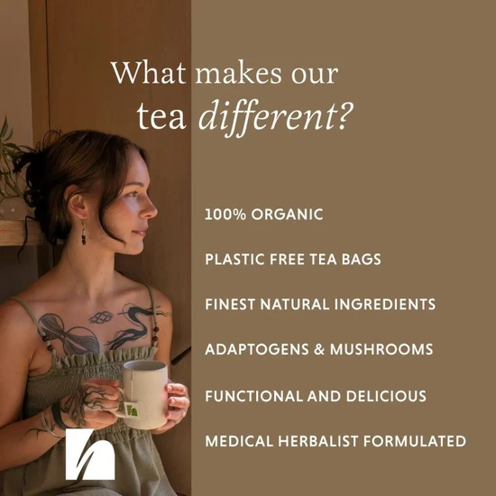 The Herbtender Pure Focus Organic Herbal Teabags 72 Teabags