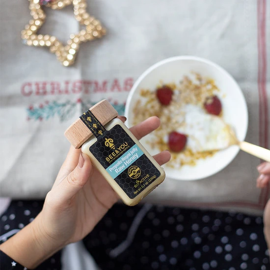 BEE&YOU Organic Royal Jelly+Propolis+Raw Honey Mix Superfood 190g