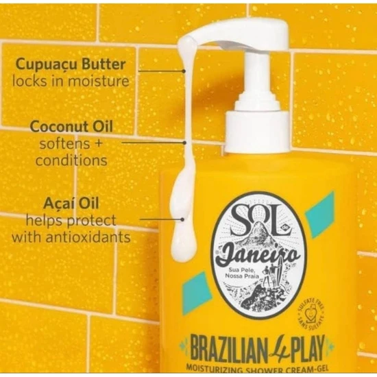Sol de Janeiro Brazilian Play Moisturising Shower Cream-Gel 1000ml