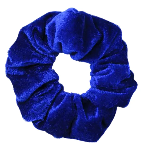 Molly And Rose High Shine Royal Blue Velvet Large Scrunchie