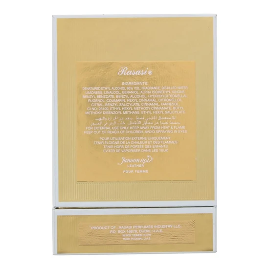 Rasasi Junoon Leather Eau De Parfum 50ml