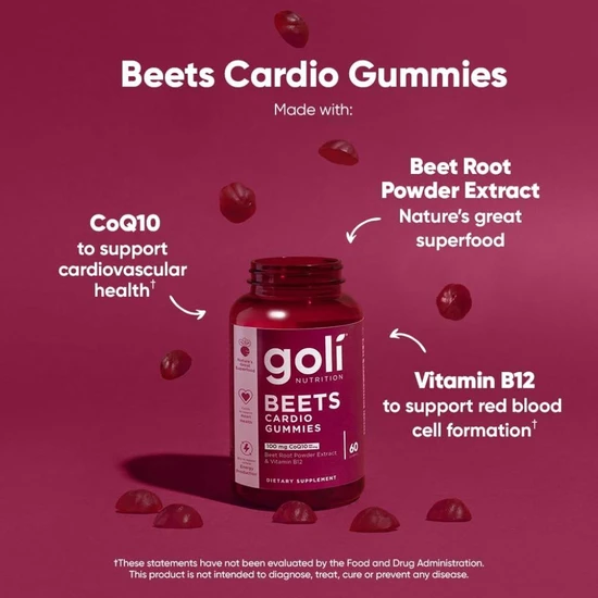 Goli Nutrition Goli Beets Cardio Gummies 60 Gummies