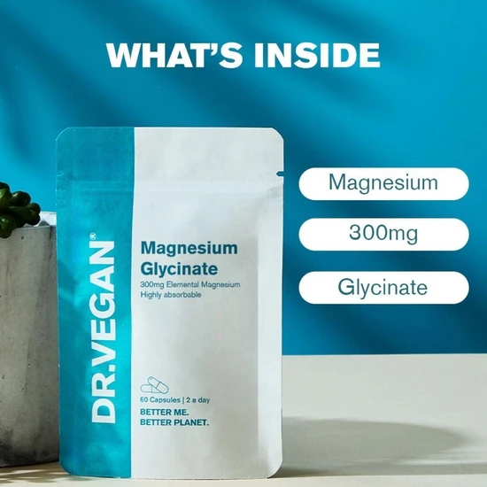 Dr Vegan Magnesium Glycinate 300mg Capsules 60 Capsules