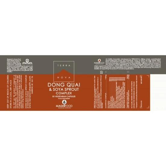 Terranova Dong Quai Soya Sprout Complex Vegicaps 50 Vegicaps
