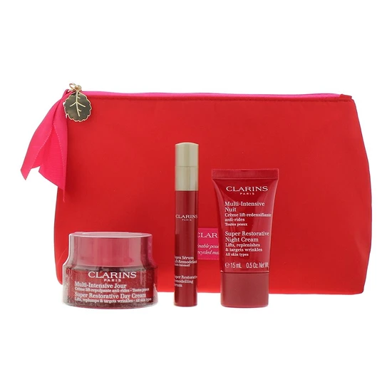 Clarins Super Restorative Collection Super Restorative Day Cream + Remodelling Serum + Night Cream