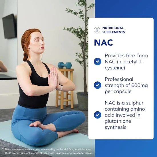 Pure Encapsulations NAC 600mg Capsules 90 Capsules