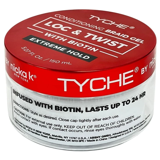 NICKA K NEWYORK Tyche Loc & Twist Biotin Extreme Hold Conditioning Braid Gel 150ml