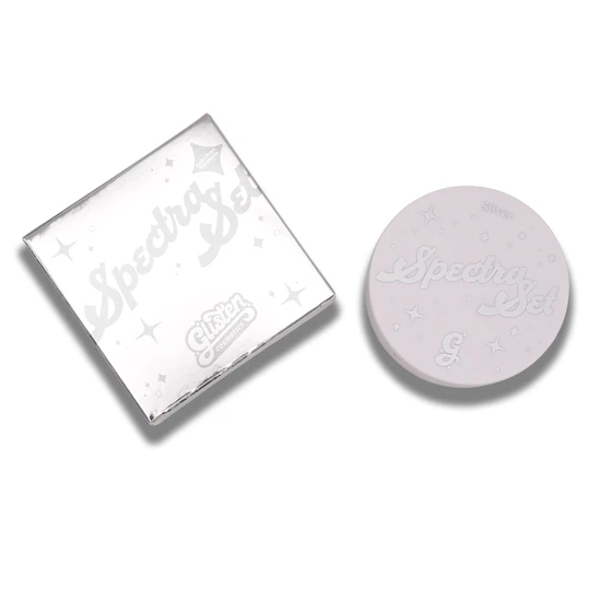Glisten Cosmetics Silver Spectra Set Colourful Pressed Powder