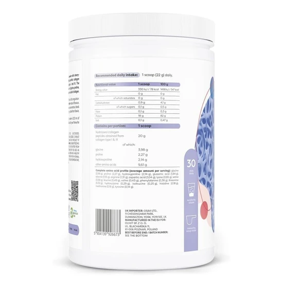 Osavi Collagen Hydrolysed Type I & III Cherry & Strawberry 660g