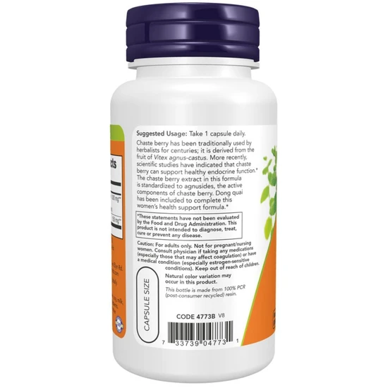 NOW Foods Chaste Berry Vitex Extract 300mg 90 Capsules