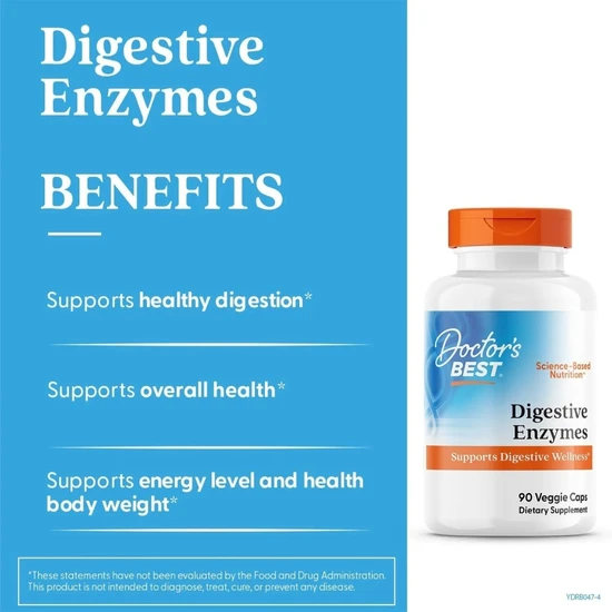 Doctor's Best Digestive Enzymes Vegicaps 90 Vegicaps