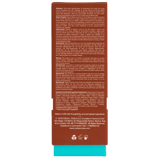 Coola Sunless Tan Dry Oil Mist 100ml