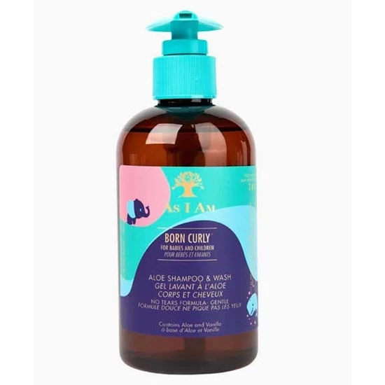 As I Am Born Curly Aloe Shampoo & Wash 240ml