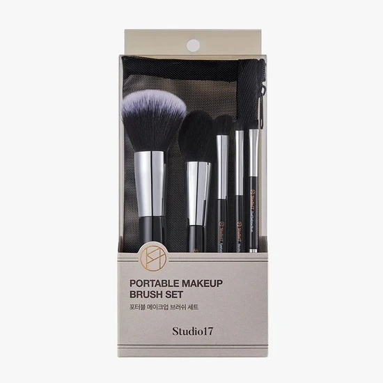 STUDIO17 Portable Makeup Brush Set 5pcs