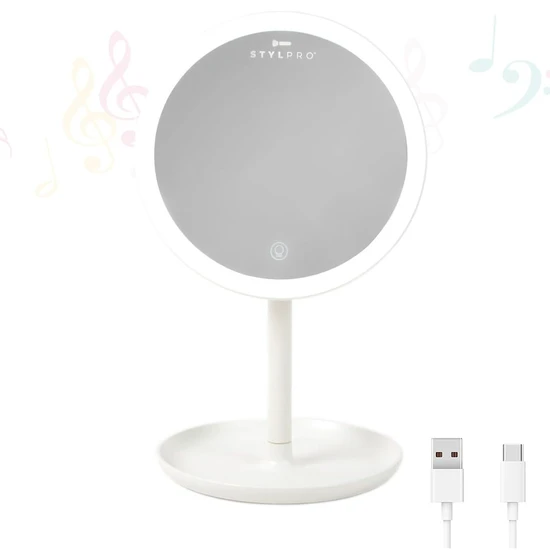 Stylpro Melody Rechargeable Bluetooth Mirror