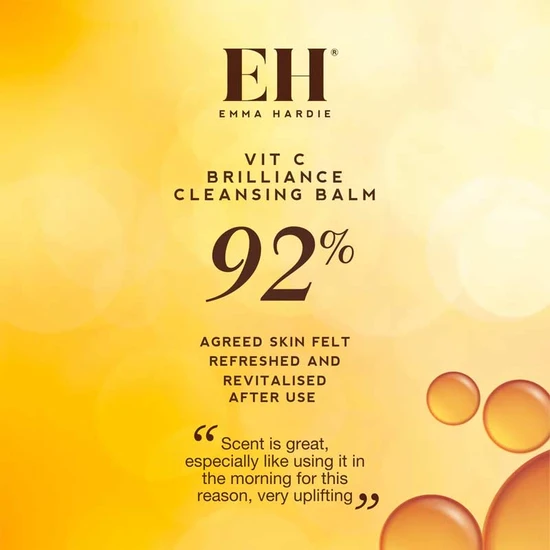 Emma Hardie Vit C Brilliance Cleansing Balm With Dual Action Cleansing Cloth 50g