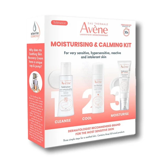 Avène Tolerance Moisturising & Calming 3-Step Routine Kit For Very Sensitive Skin