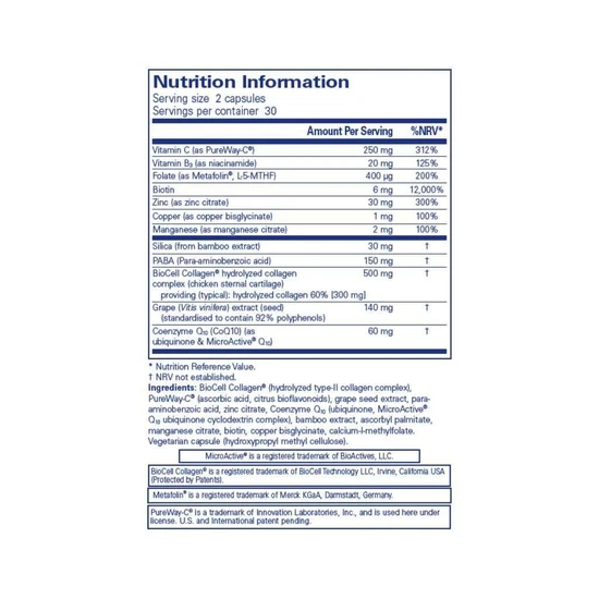 Pure Encapsulations Hair Skin Nails Ultra Capsules 60 Capsules