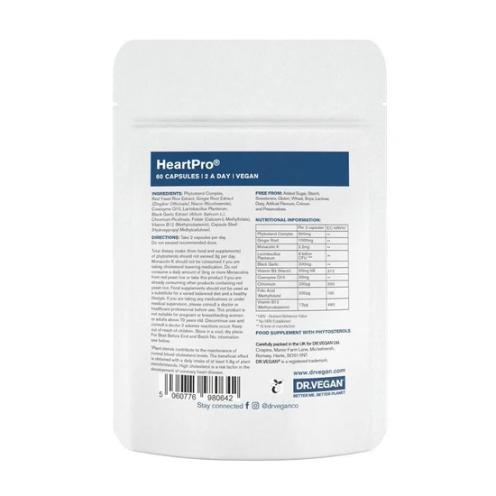 Dr Vegan HeartPro Heart Health Capsules 60 Capsules