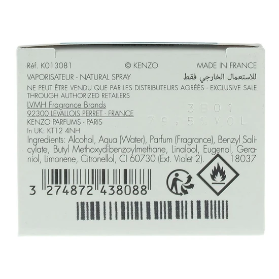 Kenzo Homme Marine Eau De Toilette 110ml