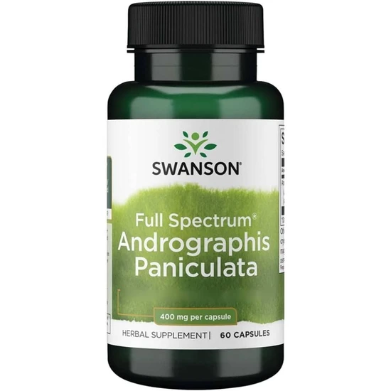 Swanson Full Spectrum Andrographis Paniculata 400mg Capsules 60 Capsules